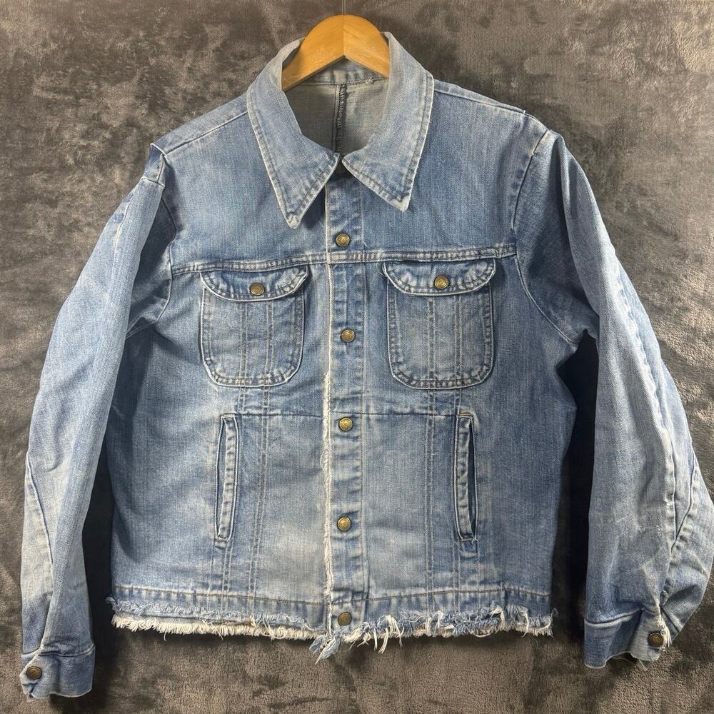 True x Vintage 70s Key Imperial Full Snap Denim Trucker Jacket Men’s Med/Large